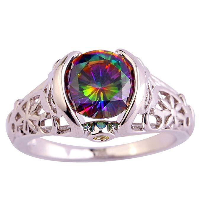 Eleganter Topas Cocktailring