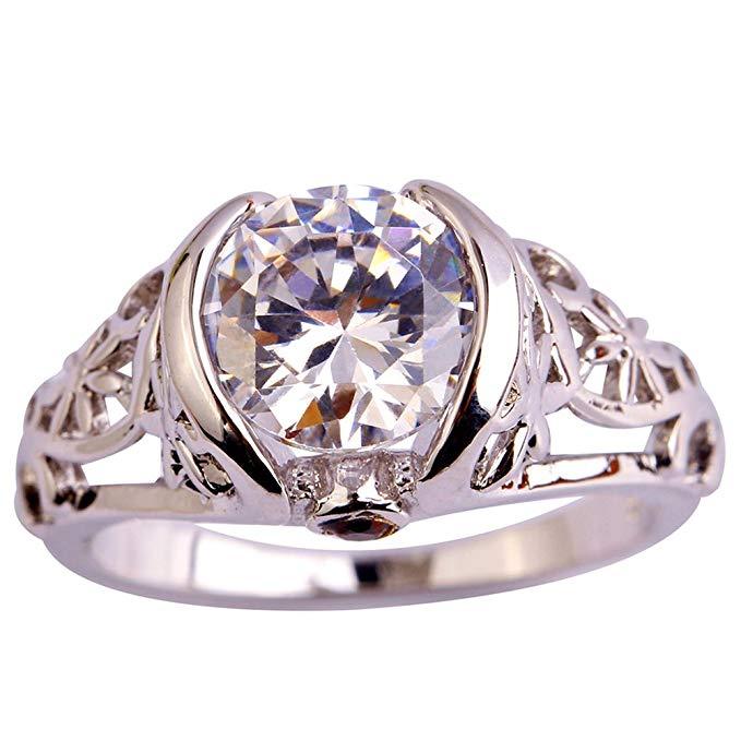 Eleganter Topas Cocktailring