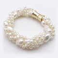 Elegantes Armband mit gedrehter Perlenkette