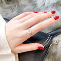 Gravierte Ringe in Form einer Gürtelschnalle aus Zirkonia mit der Aufschrift „Love Forever“