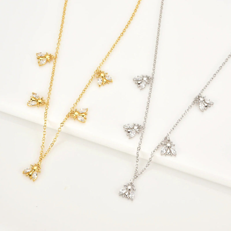 Exklusive Kollektion von Zirkonbienenschmuck