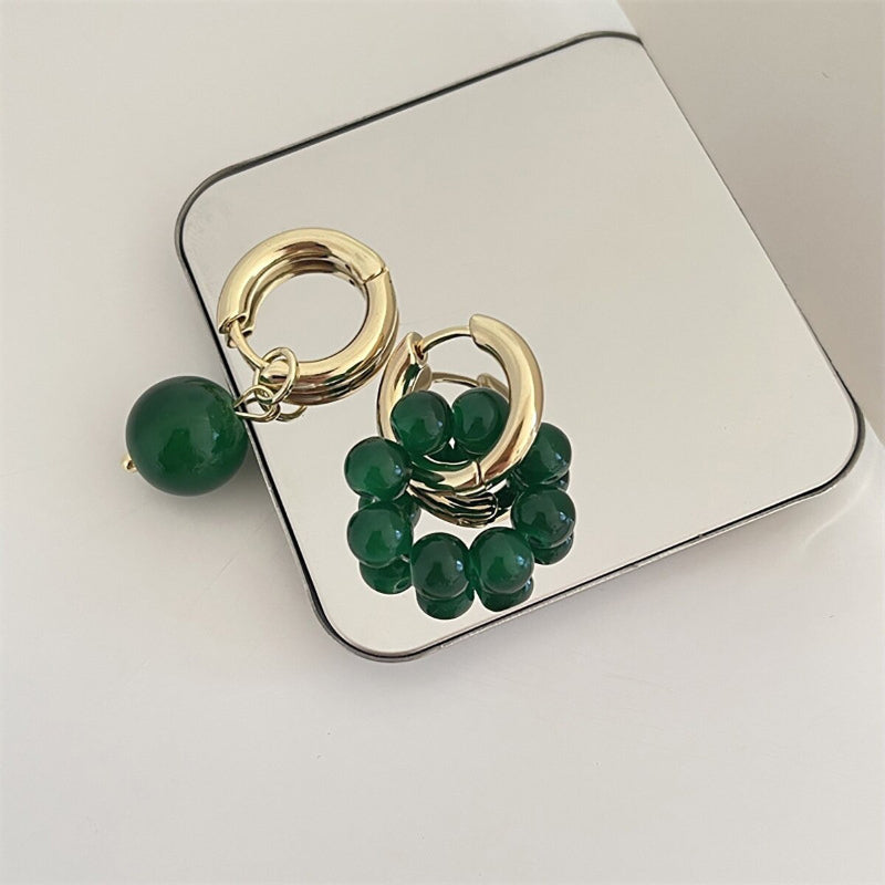 Exklusive trendige All Green Vibes Acryl-Ohrhänger-Kollektion