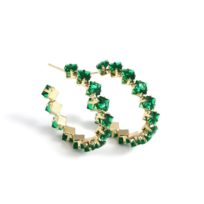 Exklusive trendige All Green Vibes Acryl-Ohrhänger-Kollektion