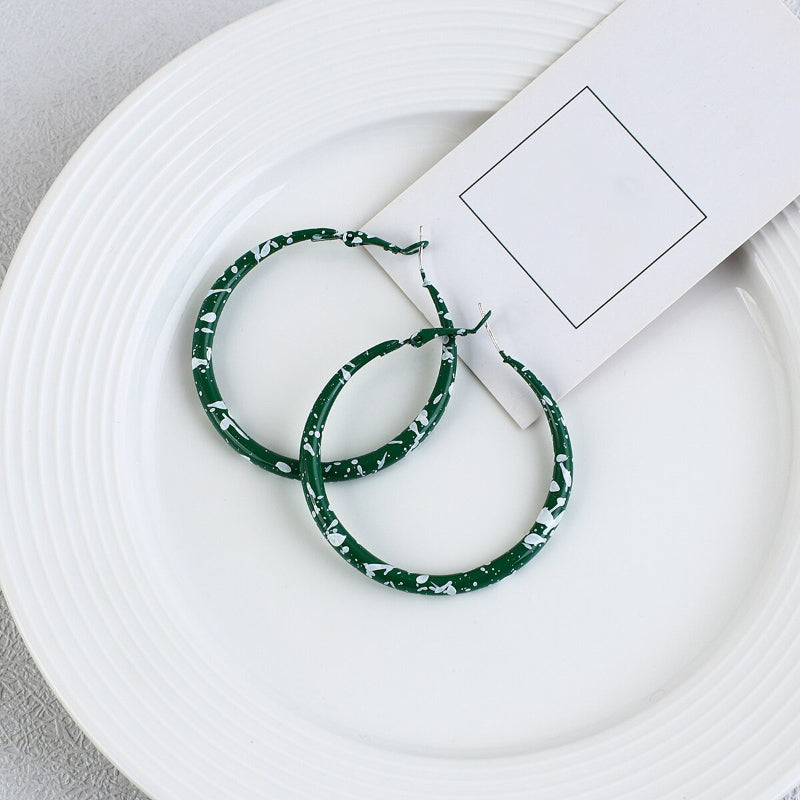 Exklusive trendige All Green Vibes Acryl-Ohrhänger-Kollektion