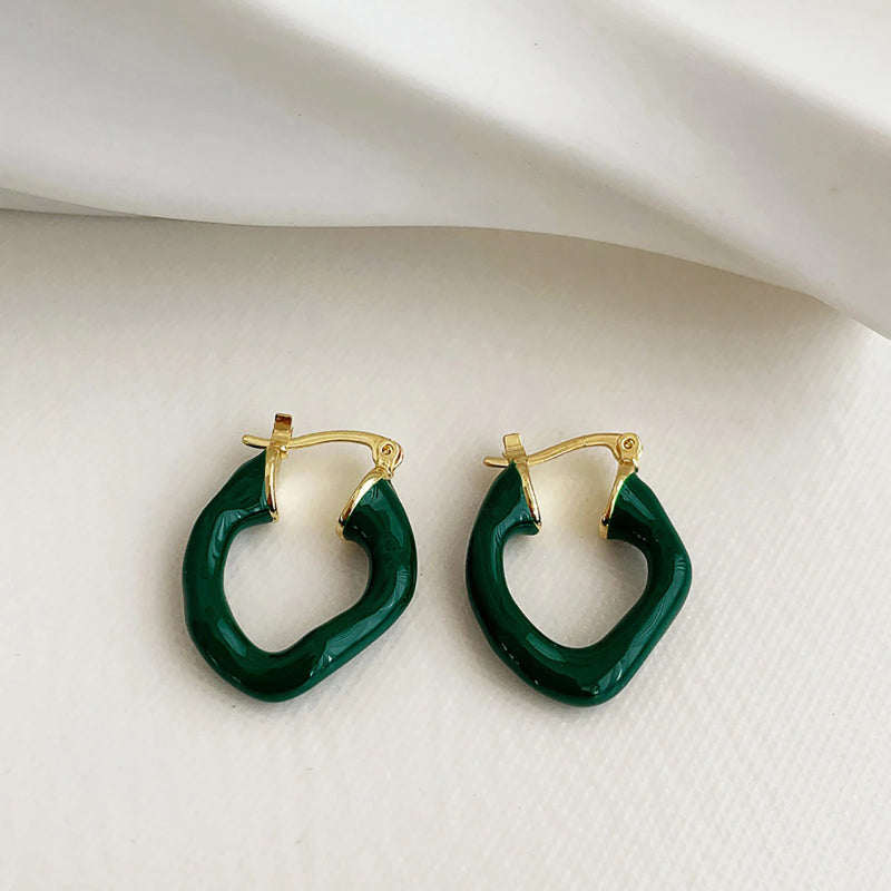 Exklusive trendige All Green Vibes Acryl-Ohrhänger-Kollektion