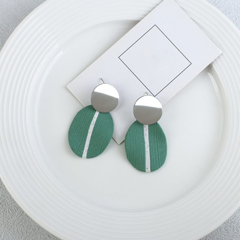 Exklusive trendige All Green Vibes Acryl-Ohrhänger-Kollektion