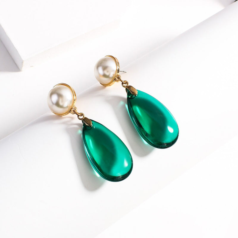 Exklusive trendige All Green Vibes Acryl-Ohrhänger-Kollektion