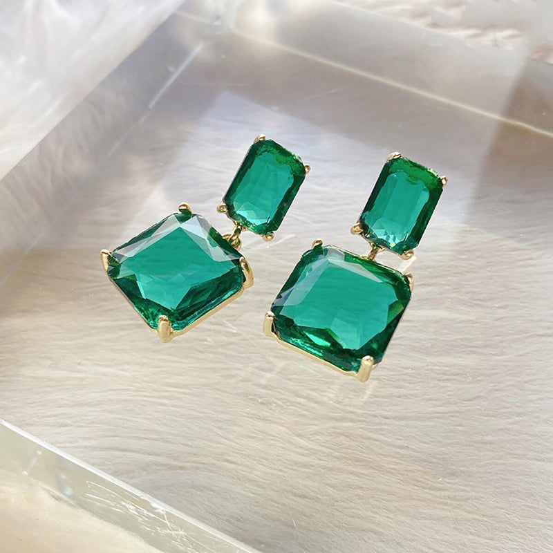 Exklusive trendige All Green Vibes Acryl-Ohrhänger-Kollektion