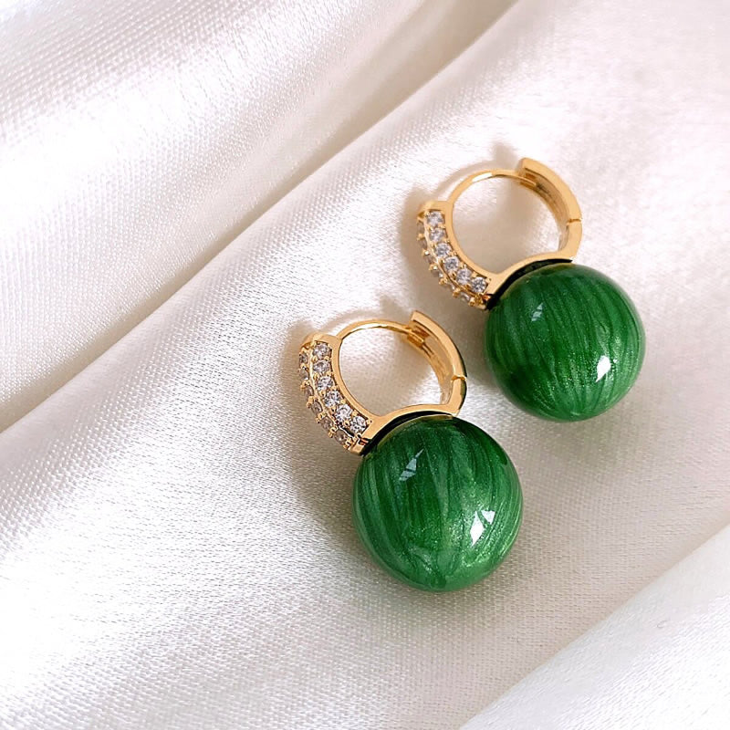 Exklusive trendige All Green Vibes Acryl-Ohrhänger-Kollektion