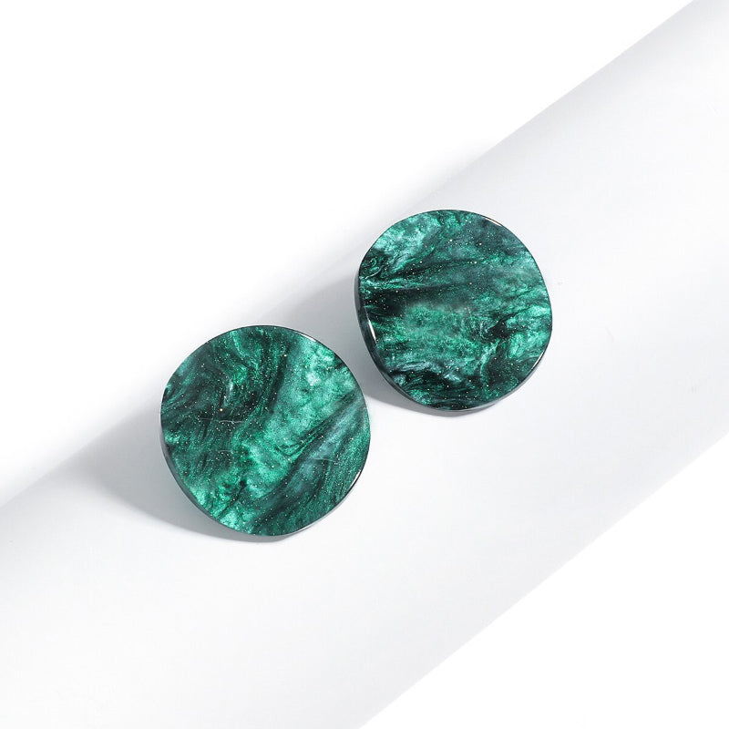 Exklusive trendige All Green Vibes Acryl-Ohrhänger-Kollektion