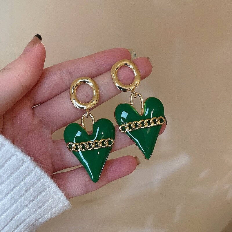 Exklusive trendige All Green Vibes Acryl-Ohrhänger-Kollektion