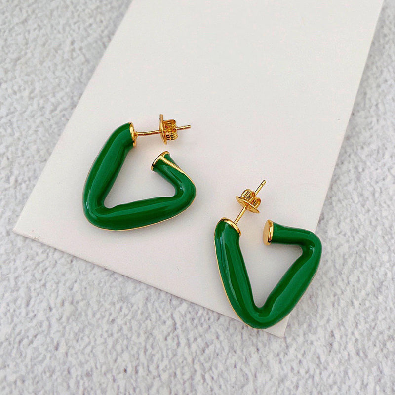 Exklusive trendige All Green Vibes Acryl-Ohrhänger-Kollektion