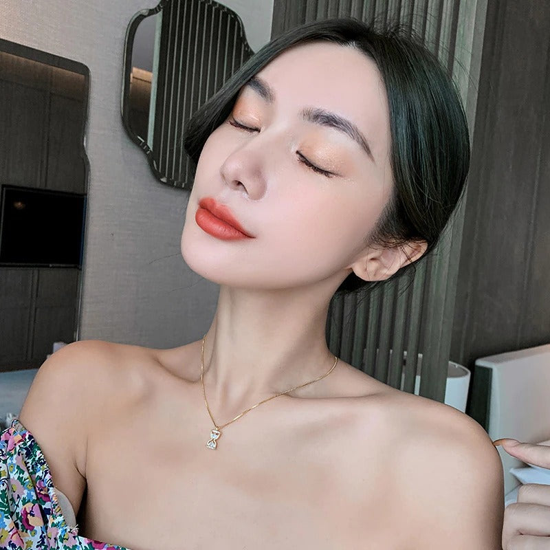 Exquisite Schlüsselbeinkette Sanduhr Anhänger Modeschmuck Halsketten