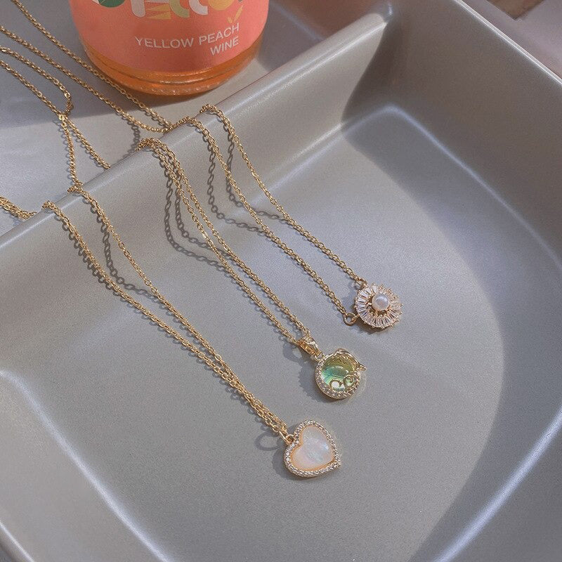 Exquisite Schlüsselbeinkette mit Anhängerketten in verschiedenen Stilen