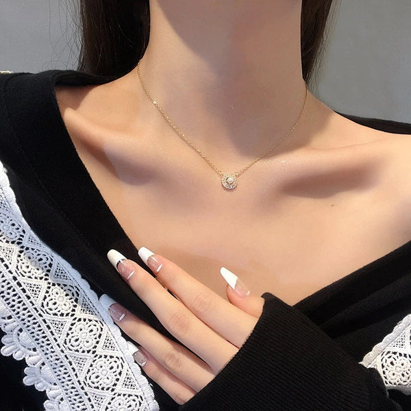 Exquisite Schlüsselbeinkette mit Anhängerketten in verschiedenen Stilen