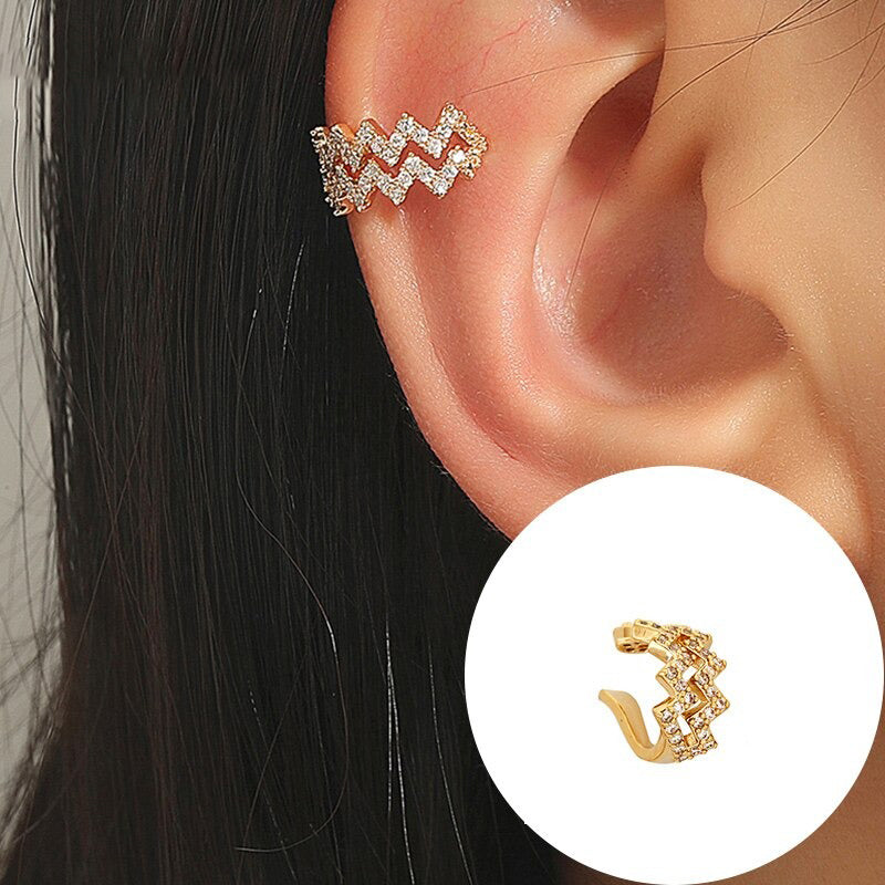 Exquisite, modische Ohrringe mit Zirkonia und Edelsteinen