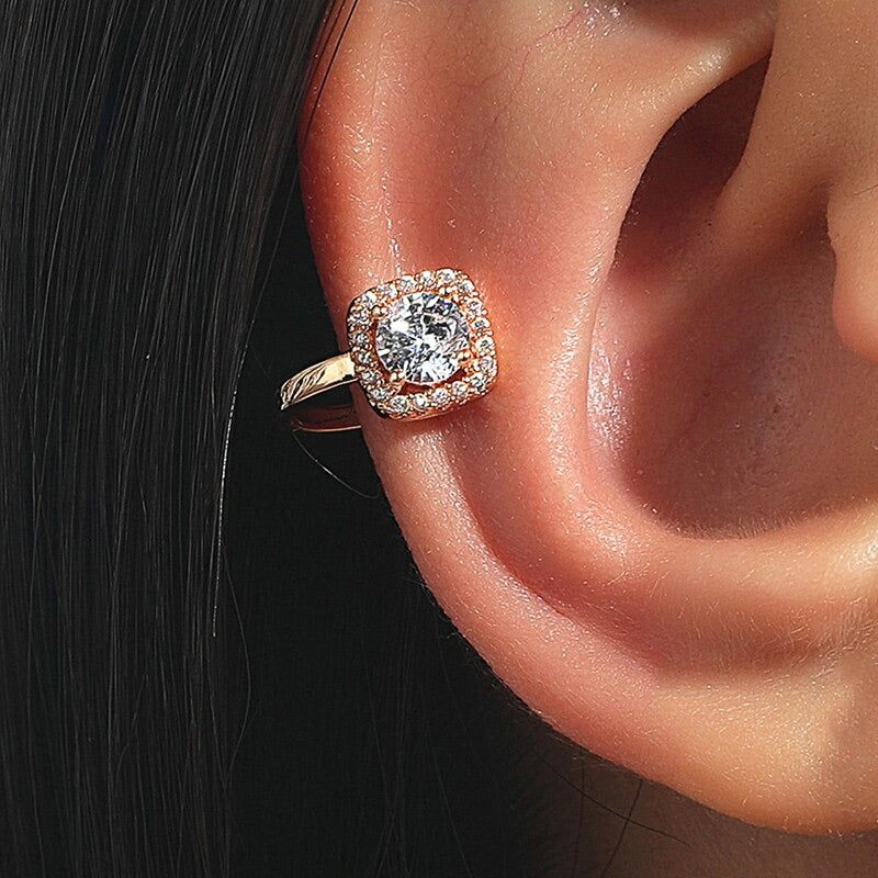 Exquisite, modische Ohrringe mit Zirkonia und Edelsteinen