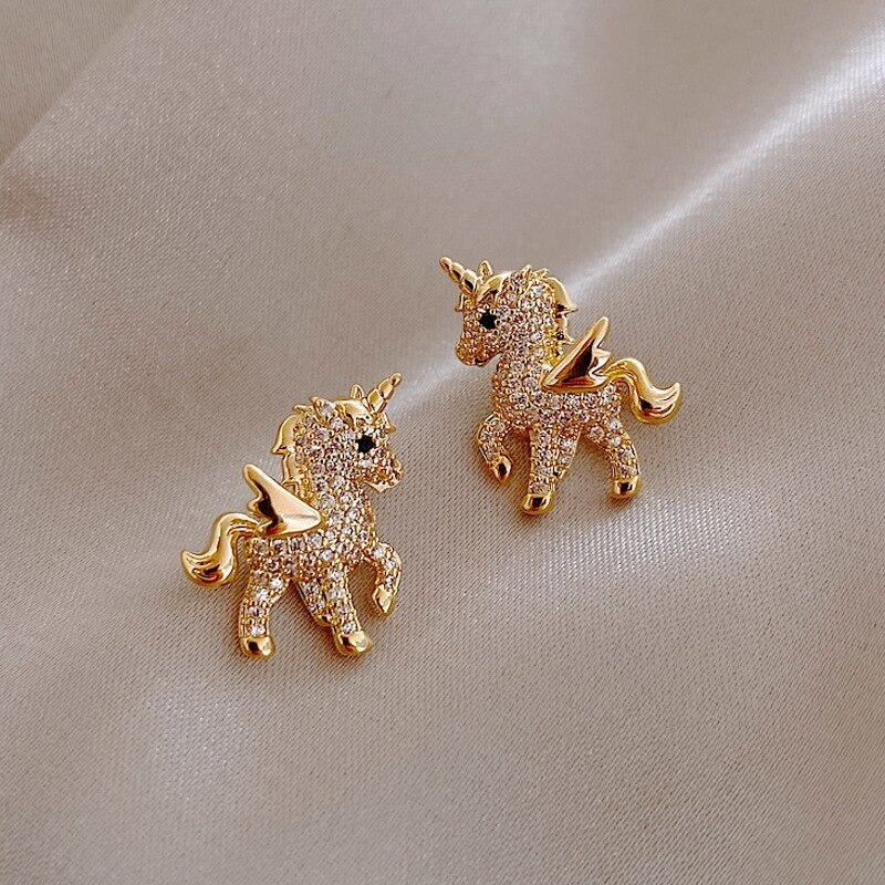 Exquisite Mini-Ohrstecker mit Honigbienen-Perle