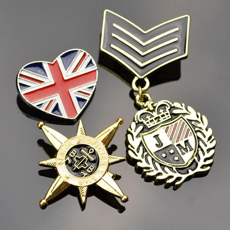 Exquisite mit Perlen und Strass besetzte Emaille-Brosche