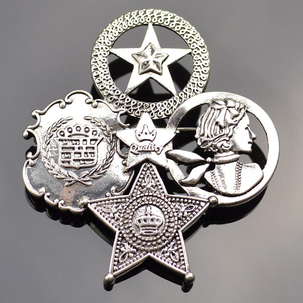 Exquisite mit Perlen und Strass besetzte Emaille-Brosche