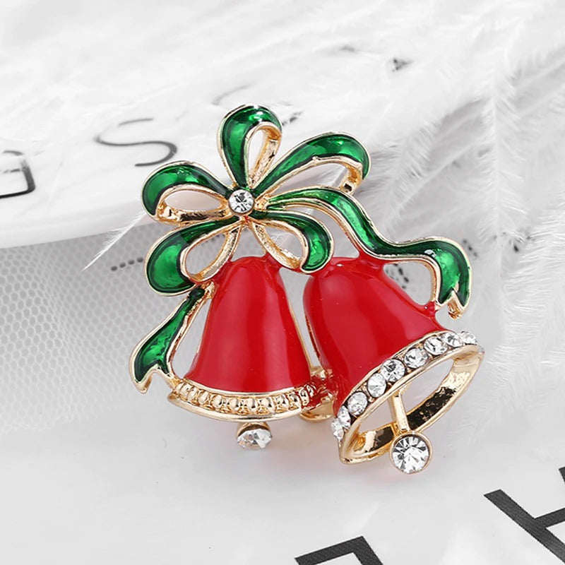 Exquisite Strass-Weihnachtsferien-Sonderbrosche