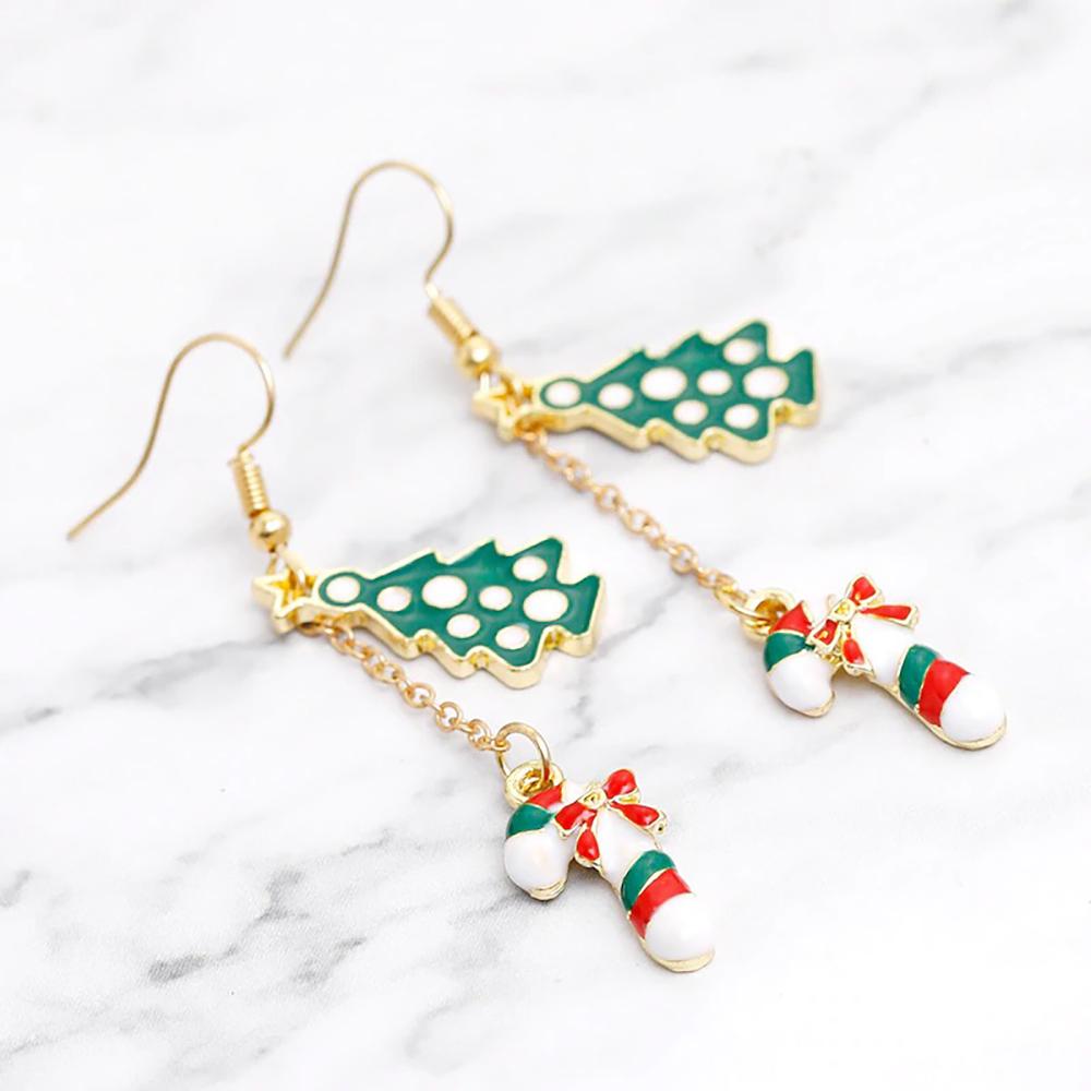 Fabelhafte baumelnde Weihnachtsohrringe