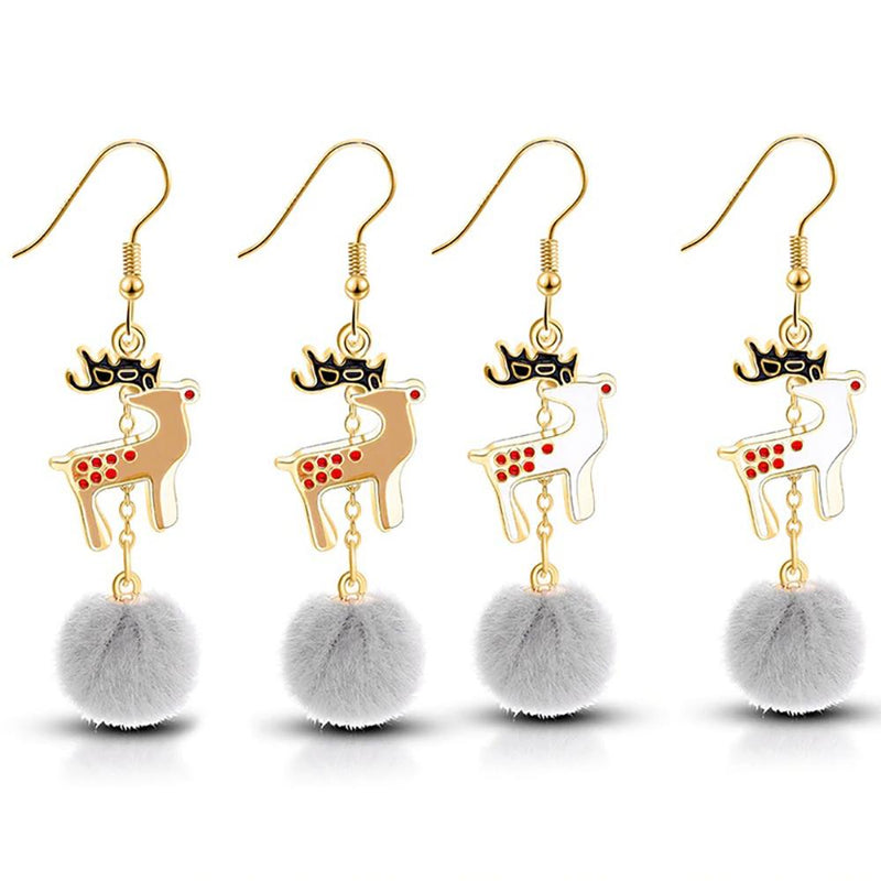 Fabelhafte baumelnde Weihnachtsohrringe