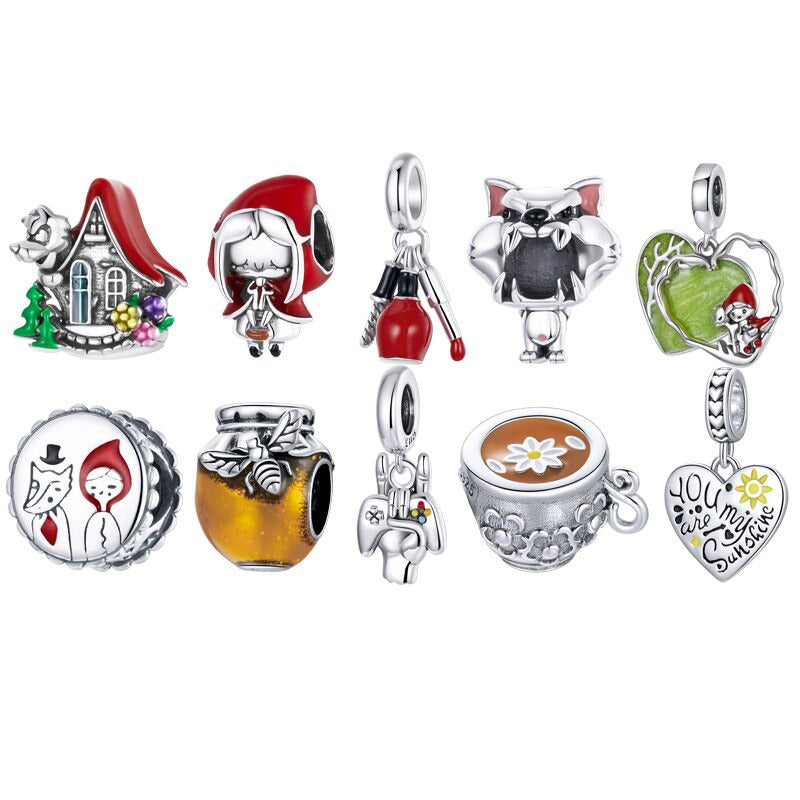 Von Märchen inspirierte Charms und Anhänger aus Sterlingsilber