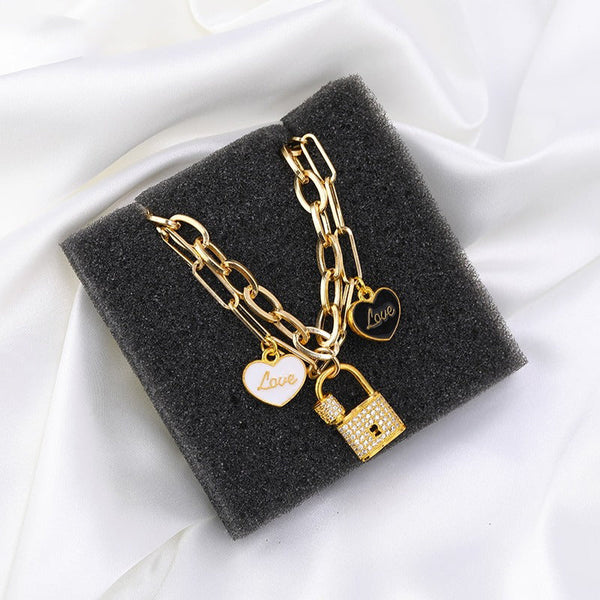 Modische Kettenarmbänder mit mehreren Anhängern