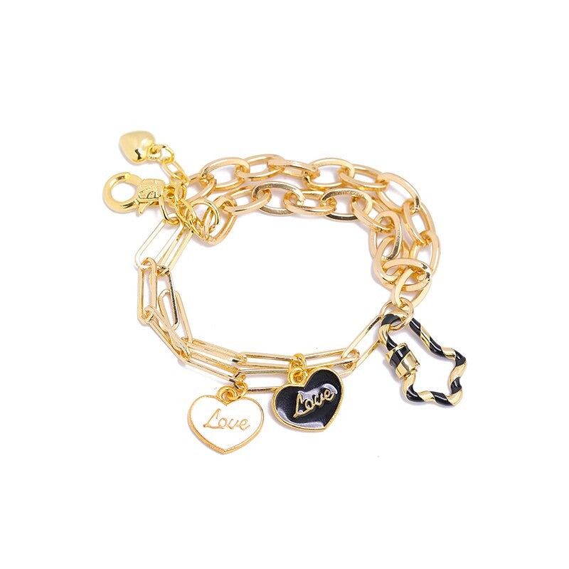 Modische Kettenarmbänder mit mehreren Anhängern