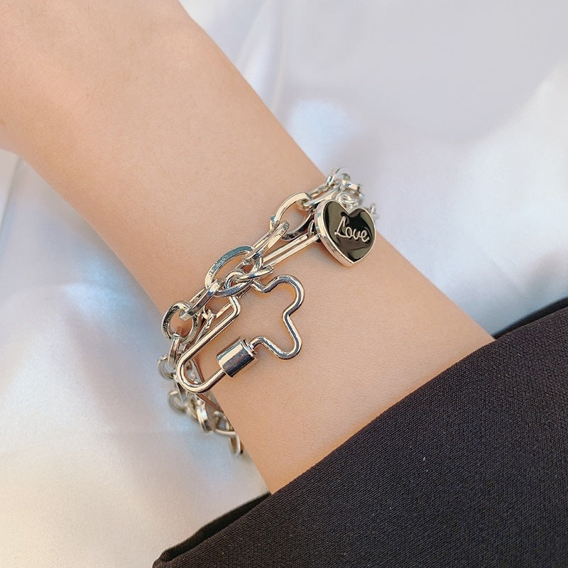 Modische Kettenarmbänder mit mehreren Anhängern