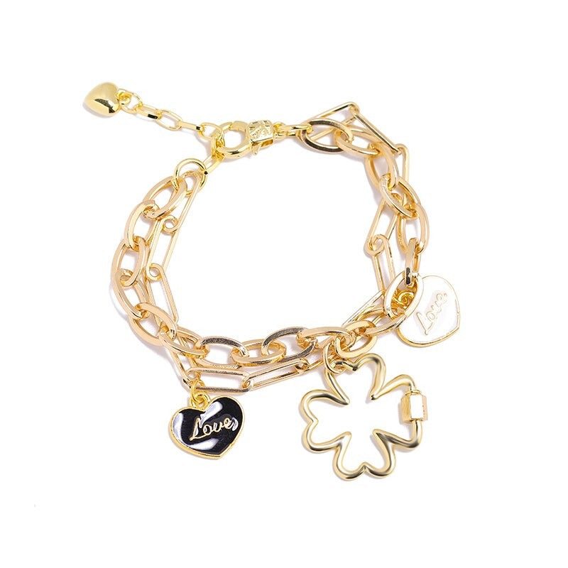 Modische Kettenarmbänder mit mehreren Anhängern