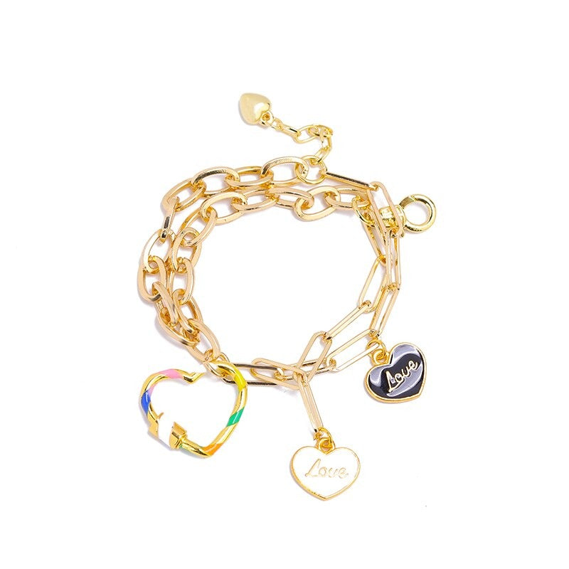 Modische Kettenarmbänder mit mehreren Anhängern