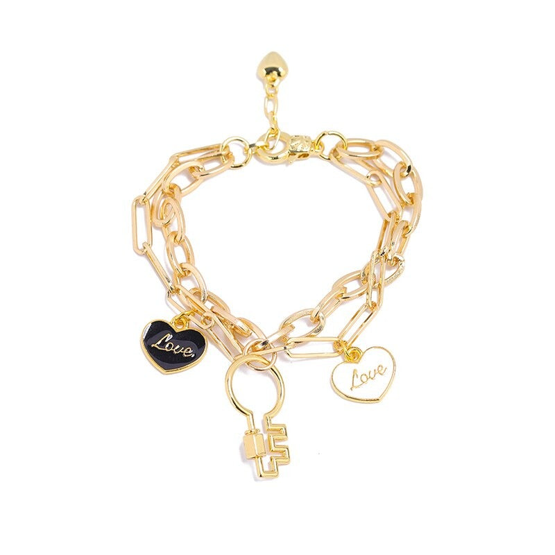 Modische Kettenarmbänder mit mehreren Anhängern