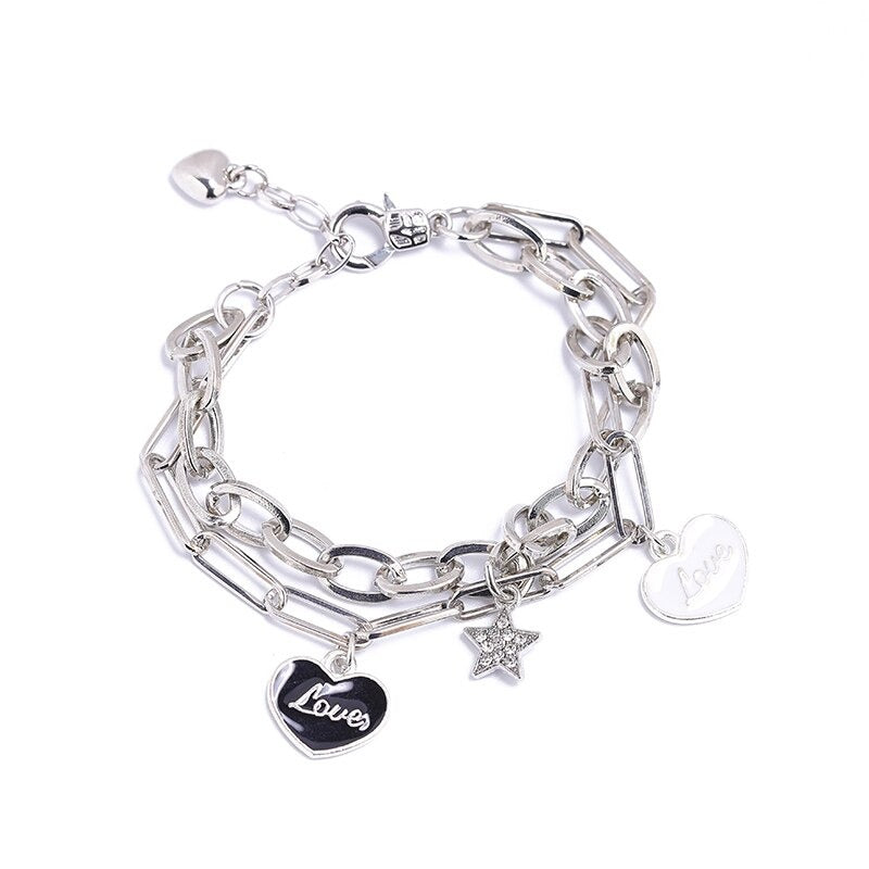 Modische Kettenarmbänder mit mehreren Anhängern