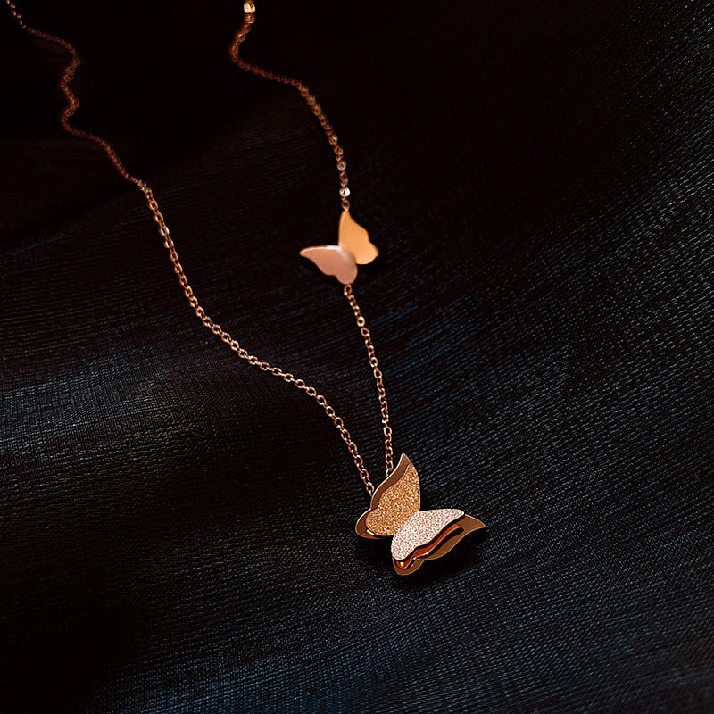 Modische Luxus-Halsketten mit vertikalem Muschel-Anhänger