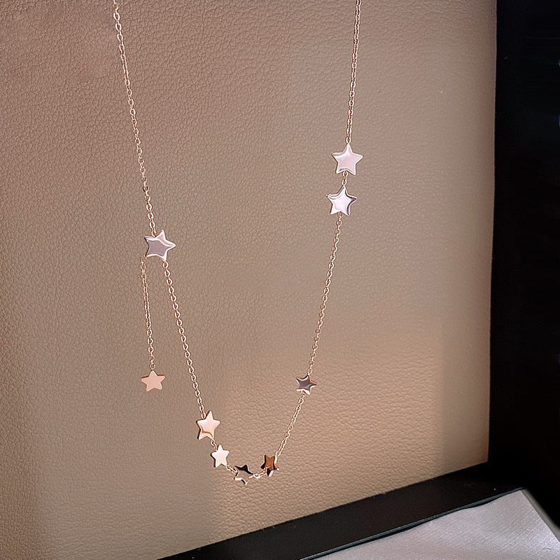 Modische Luxus-Halsketten mit vertikalem Muschel-Anhänger