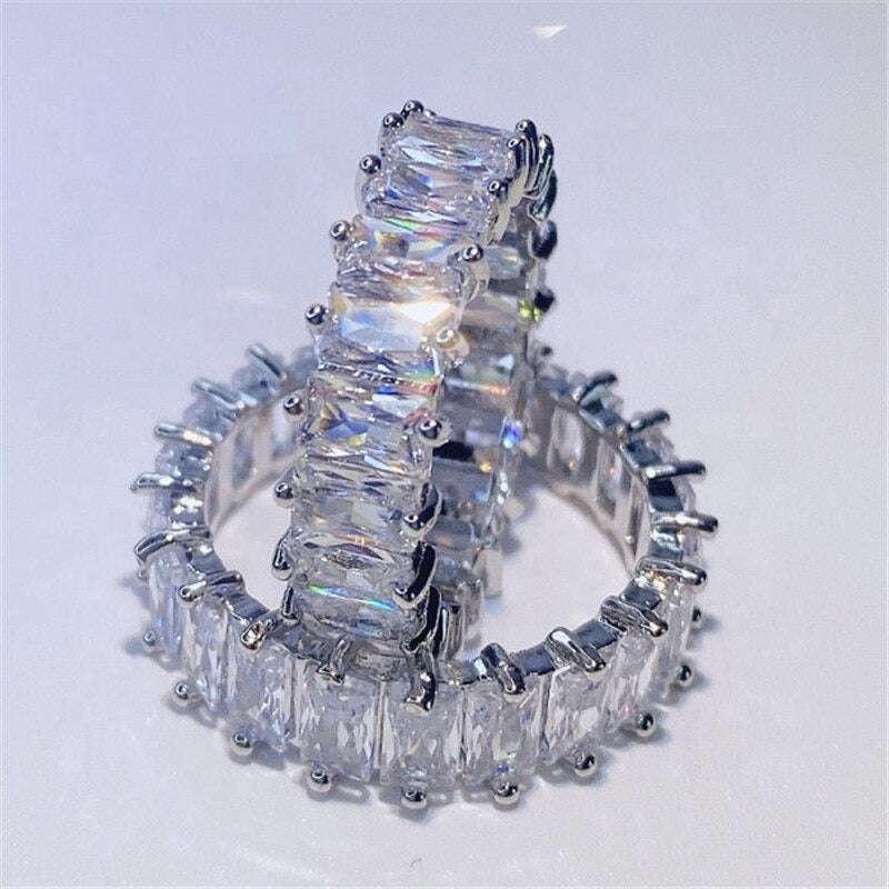 Mode Luxus Zirkon Bejeweled Multicolor Ringe