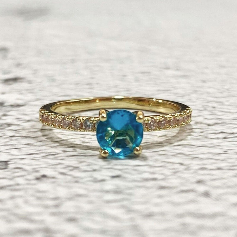 Mode Luxus Zirkon Bejeweled Multicolor Ringe