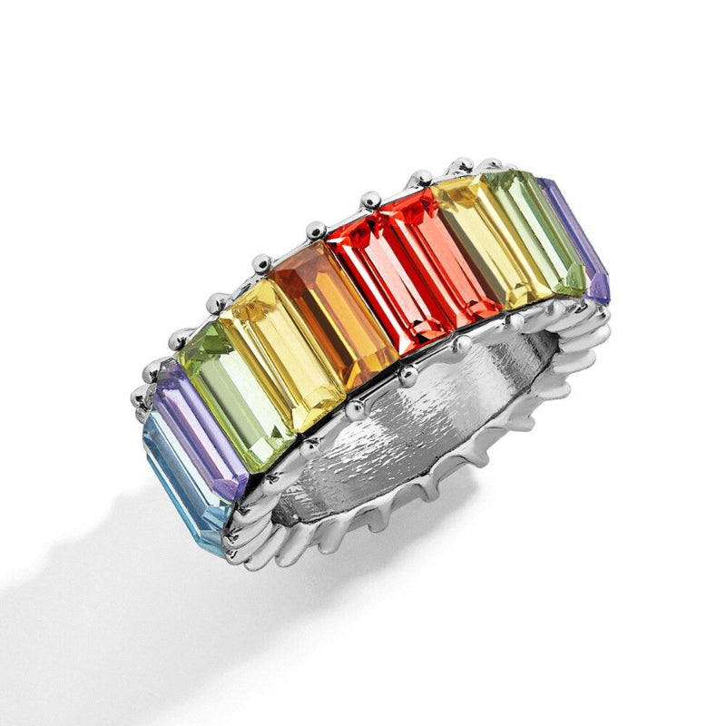 Mode Luxus Zirkon Bejeweled Multicolor Ringe
