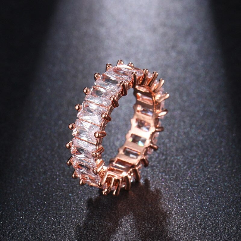 Mode Luxus Zirkon Bejeweled Multicolor Ringe