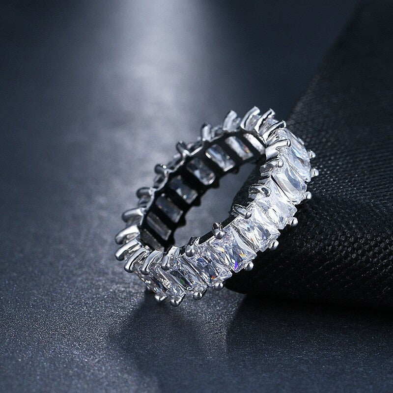 Mode Luxus Zirkon Bejeweled Multicolor Ringe