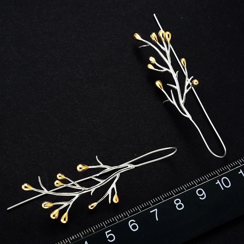 Modische Statement-Ohrringe mit Baumranken-Design