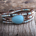 Modische mehrreihige Perlen-Charm-Armbänder