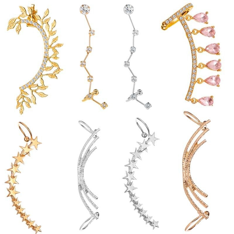 Fashionistas – Crawler-Ohrringe mit Strasssteinen