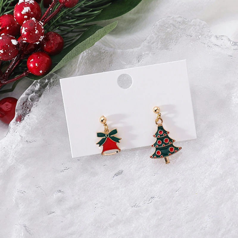 Festliche Party-Ohrring-Kollektion mit Weihnachtsthema