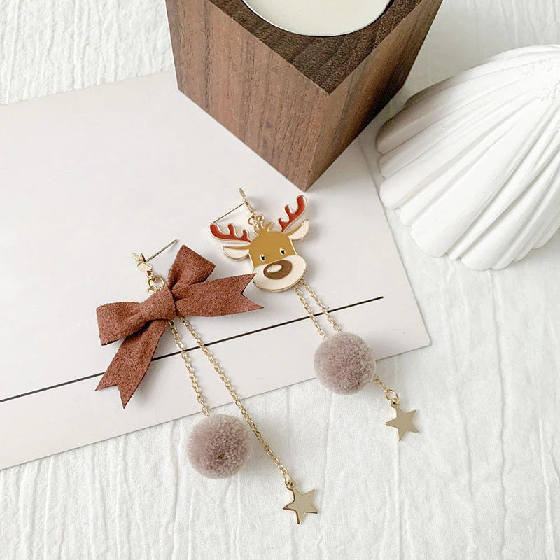 Festliche Party-Ohrring-Kollektion mit Weihnachtsthema