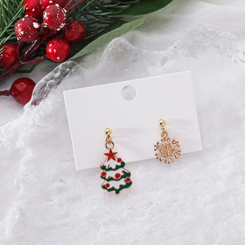 Festliche Party-Ohrring-Kollektion mit Weihnachtsthema