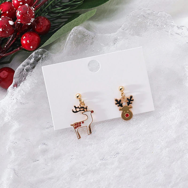 Festliche Party-Ohrring-Kollektion mit Weihnachtsthema