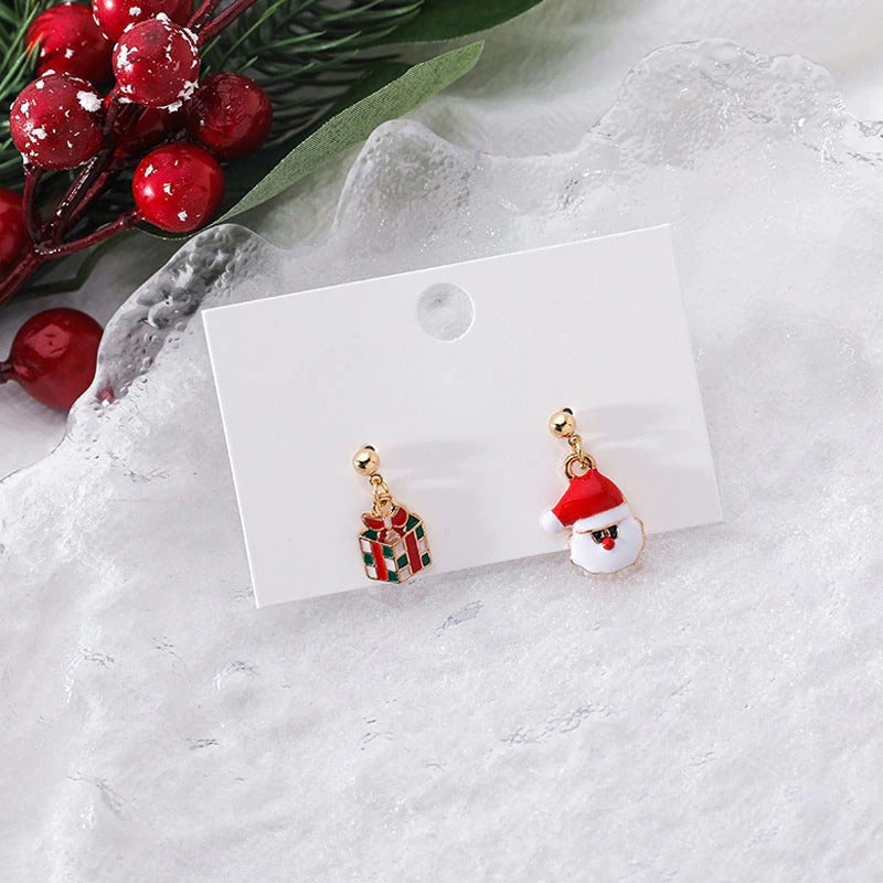 Festliche Party-Ohrring-Kollektion mit Weihnachtsthema
